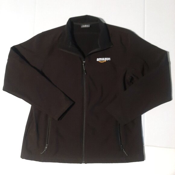 Amazon zip up jacket black Fossa mens size XL 2020 Alexa devices launch team - Picture 1 of 9
